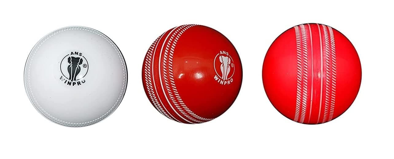 ANS Winpro Heavy Cricket Wind Ball (Multicolour) - Pack of 3 Balls { Each Weighs 135 Grams }