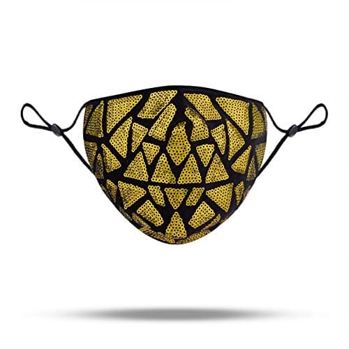 CCbodily Masquerade Mask Chain for Women - Venetian Halloween Mardi Gras Masquerade Mask Ball Face Chain Jewelry for Women Nightclub Party (Pearl 01)