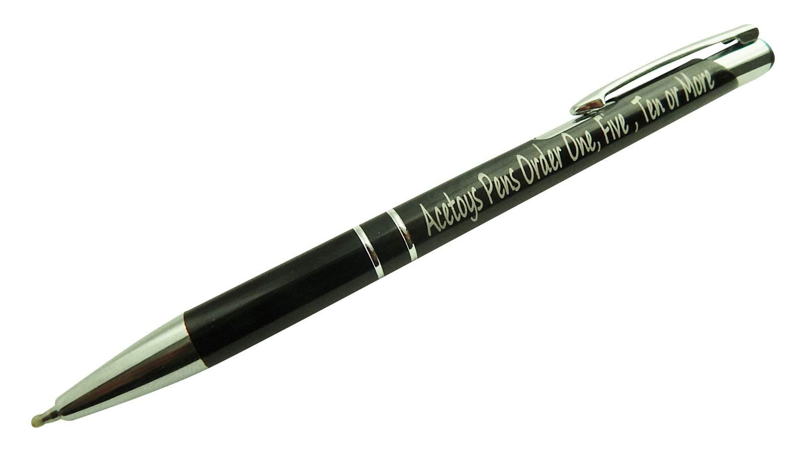 Personalised Pen Promotional Engraved with Your Name or Logo Black Aluminium Pen not Cheaper Plastic Comparable