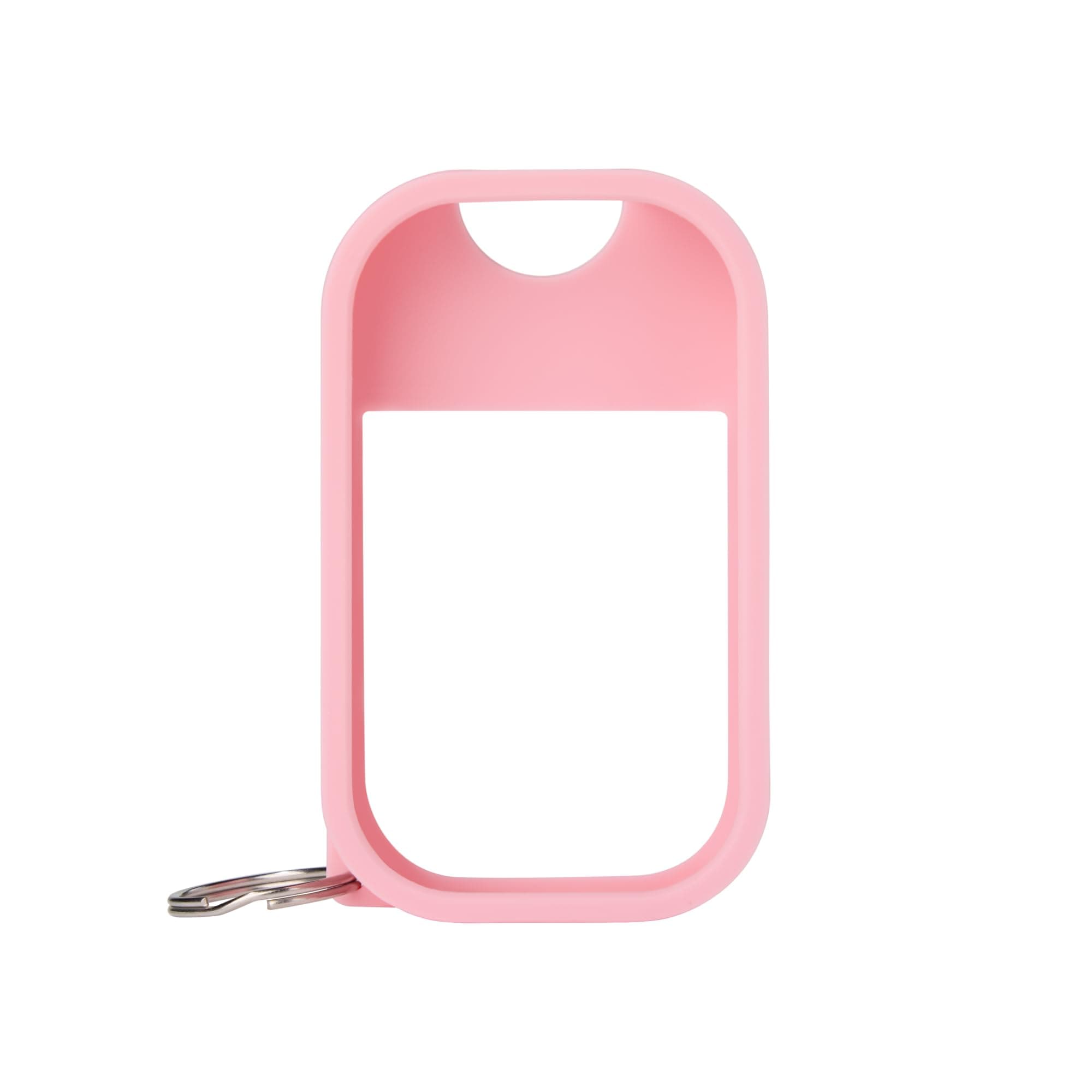 Protective Silicone Case with Keyring – Compatible only with 1 FL OZ Touchland Hand Sanitizer – Bubblegum Pink