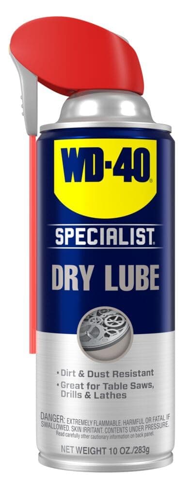 WD-40 300052 Specialist Dirt and Dust Resistant Dry Lube PTFE Spray 10 OZ (Pack of 1)