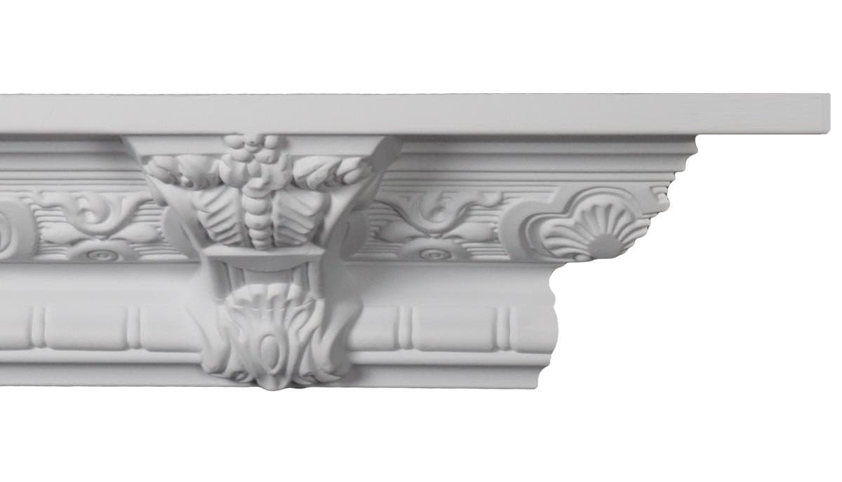 Crown Molding - Plastic Crown Moulding Manufactured with a Dense Architectural Polyurethane Compound. CM-1059-4 moldings