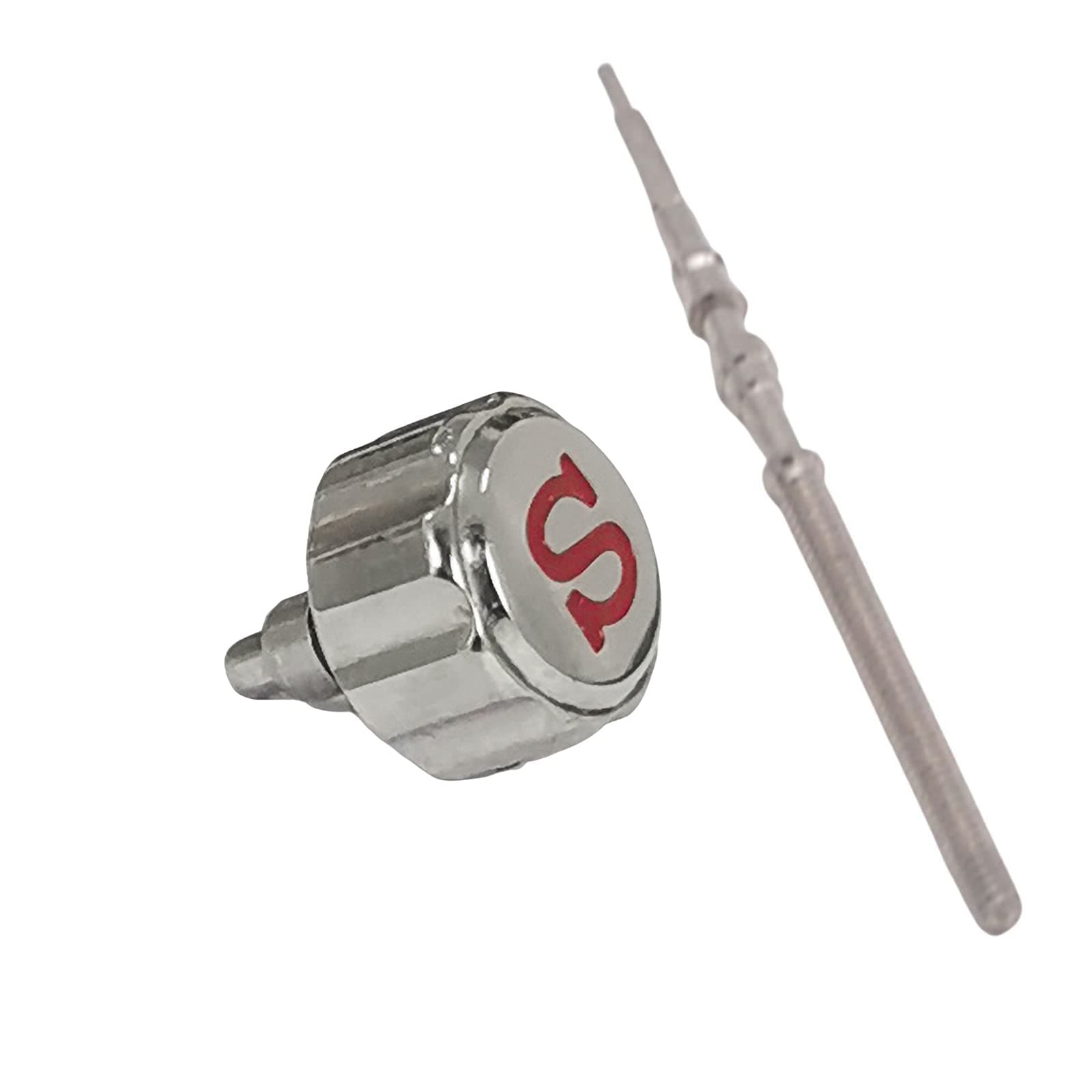 Stainless Steel Watch Crown with Stem for NH35 NH36 4R35 4R36 7S26 Watch Modification Part