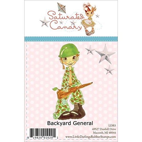 Saturated Canary Little Darling Rubber Stamps Unmounted Rubber Stamp, Backyard General by Saturated Canary