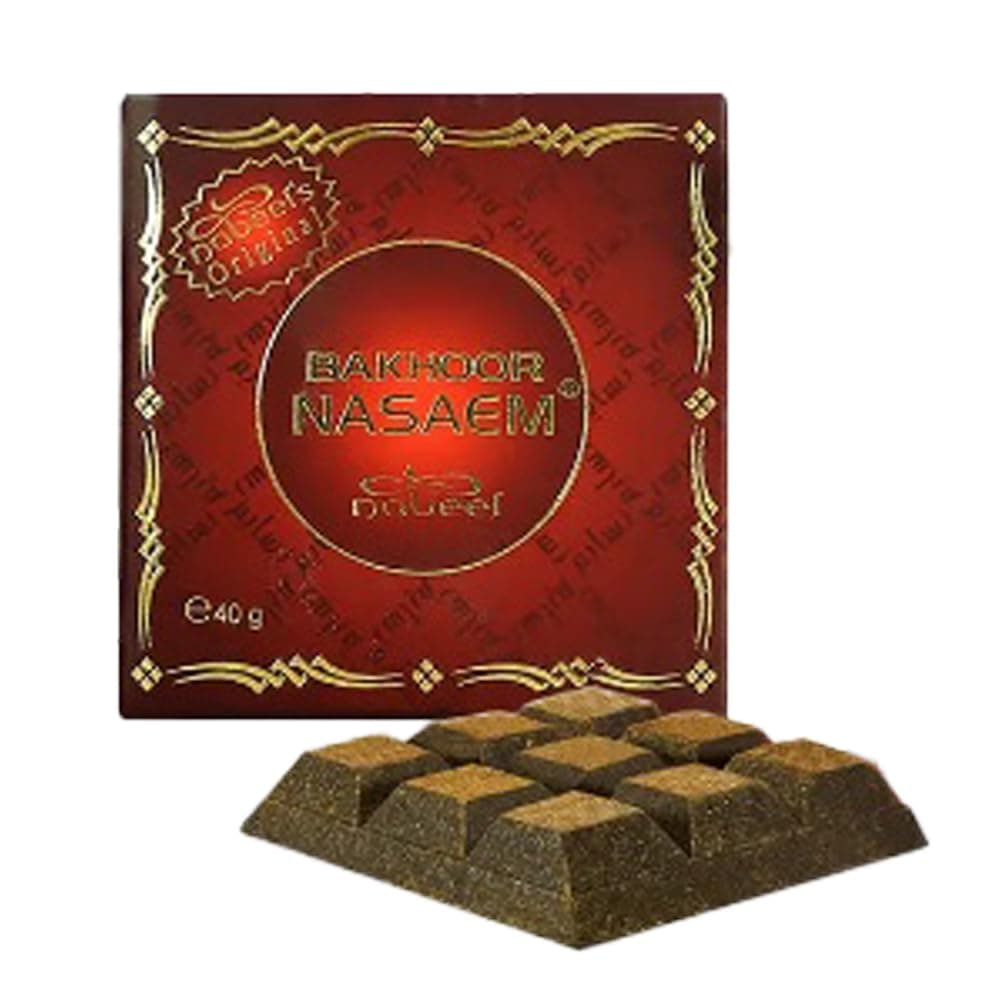 Nasaem (Incense) Men and Women (Unisex) 40 GM I Floral-Sandalwood-Woody Incense I Cedarwood, Guaiac Wood, Agarwood, Sandalwood, Patchouli, Nagarmotha I Signature Arabian Perfumery I by Nabeel Perfumes