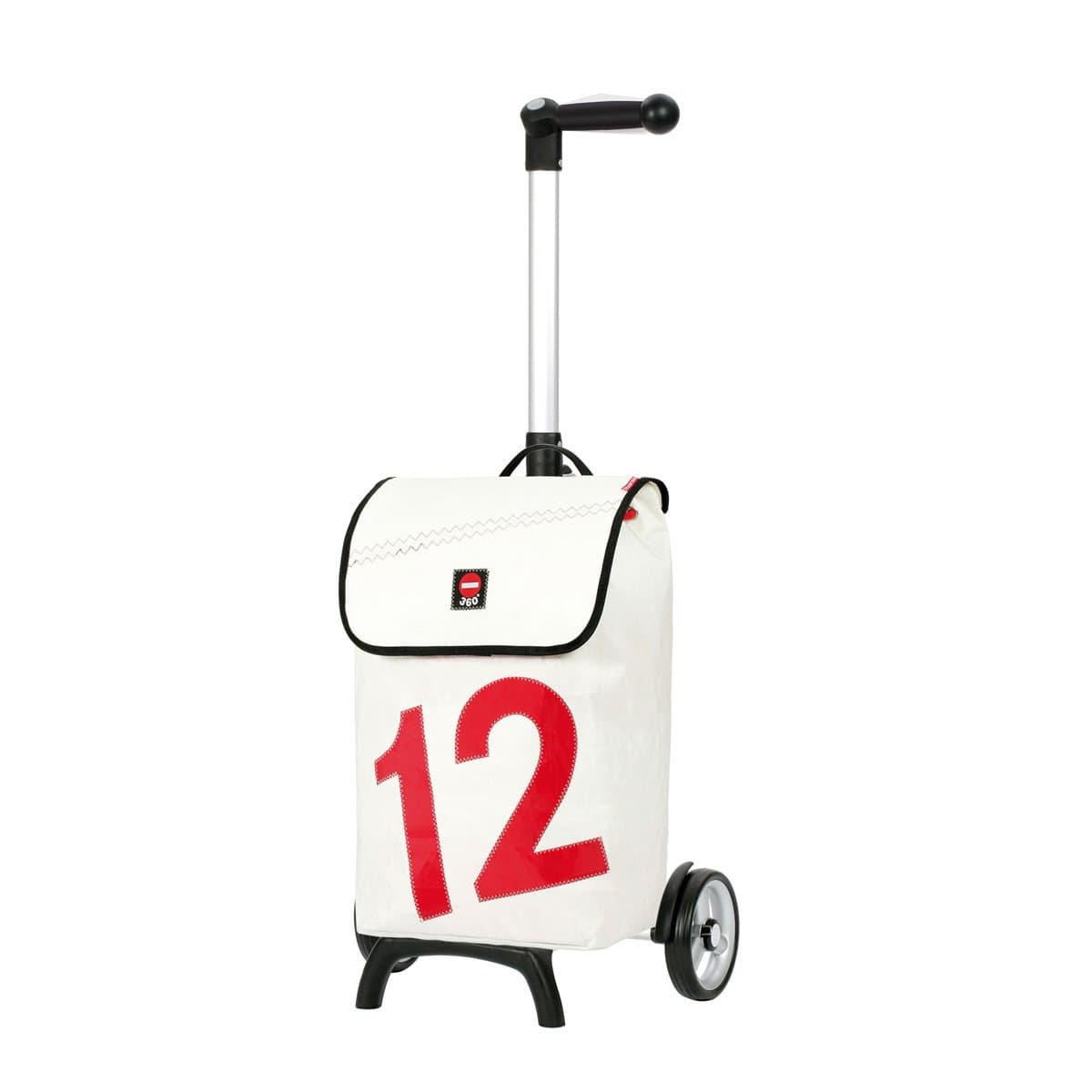 Andersen Shopping trolley Unus Fun with bag Luv white, Volume 40L, ergonomic handle and aluminium frame