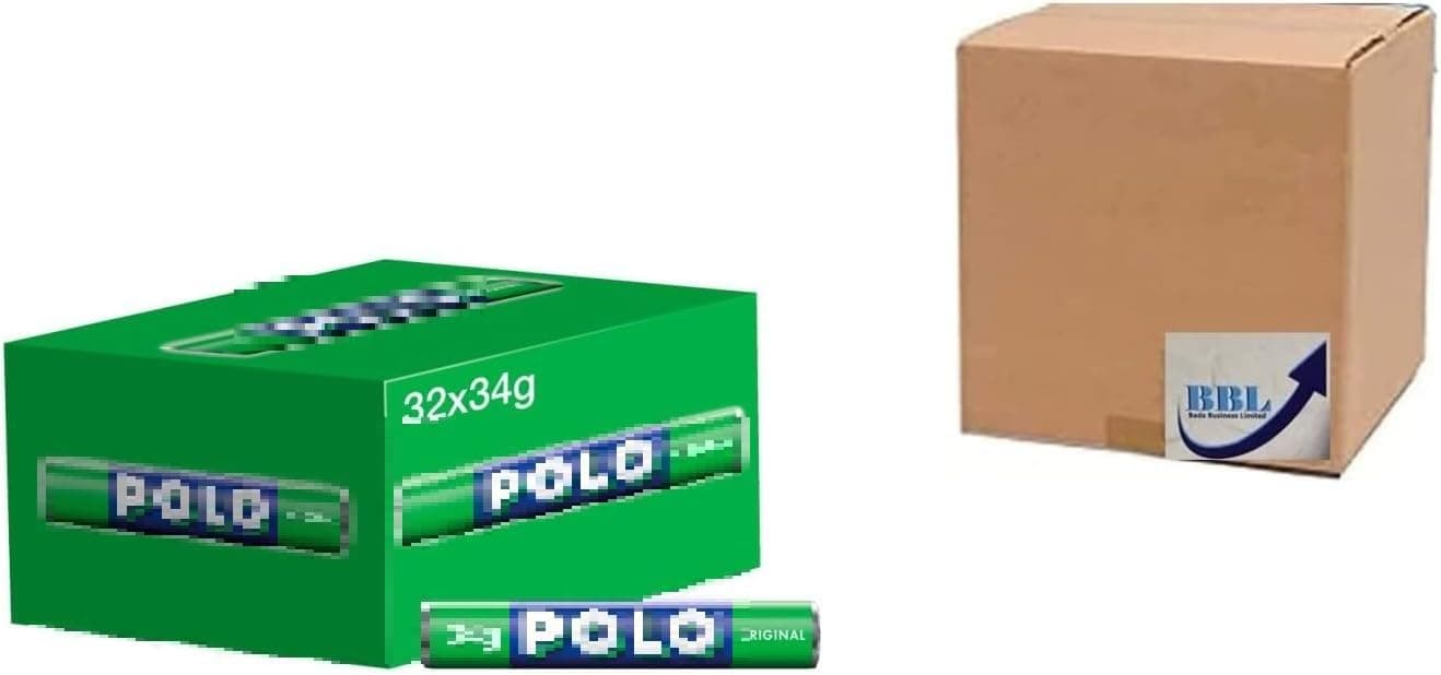 Polos Original Mint Tube 34g (Pack of 32)