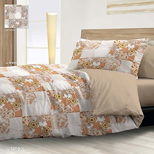 LANA Complete Bed Simbol 100% Cotton Queen-size bed taupe