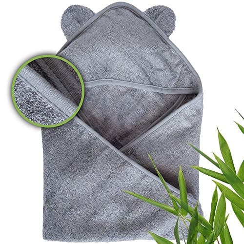Moon and Baby Hooded Towel | Incredibly Soft Towels for Baby | Premium Quality Organic Bamboo & Cotton Blended Fabrics | Great and Baby Registry Gift