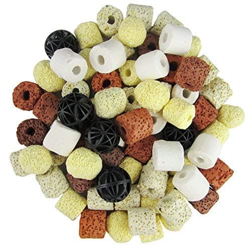 Aquarium Bio Balls Fish Tank Pond Bio Filter Media Ceramic Biological Filtration Rings with Mesh Bag