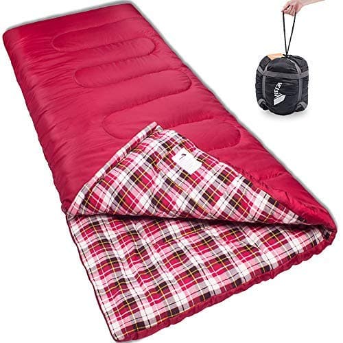 Reisen Warm & Cold Weather Sleeping Bag, 0 Degree Celsius Lightweight Sleeping Bags for Adults/Youth, Great for 3-4 Season Backpacking/Camping/Hiking (30°F-50°F) …