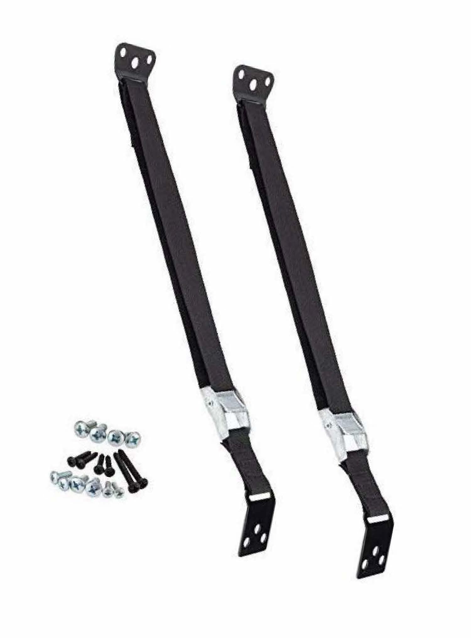 Safety Innovations Heavy Duty TV and Furniture Straps - Baby Proofing Anti Tip Straps for Child and Baby Safety - Expert Designed Strap Anchors Furniture to Walls to Prevent Tip-Overs 2Pk (Black)