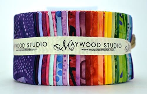 Java Batiks Brights 40 - 2.5" Precut Strips From Fresh Water Desings