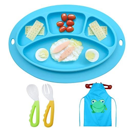 3pcs Silicone Table Placemat Set For Baby Toddler Placemat For Kids, Baby Portable Highchair Suction Mini Mat For Food Table Eating, Eating Mat Extra Sticky, Stay In Place For Boys And Girls, Blue