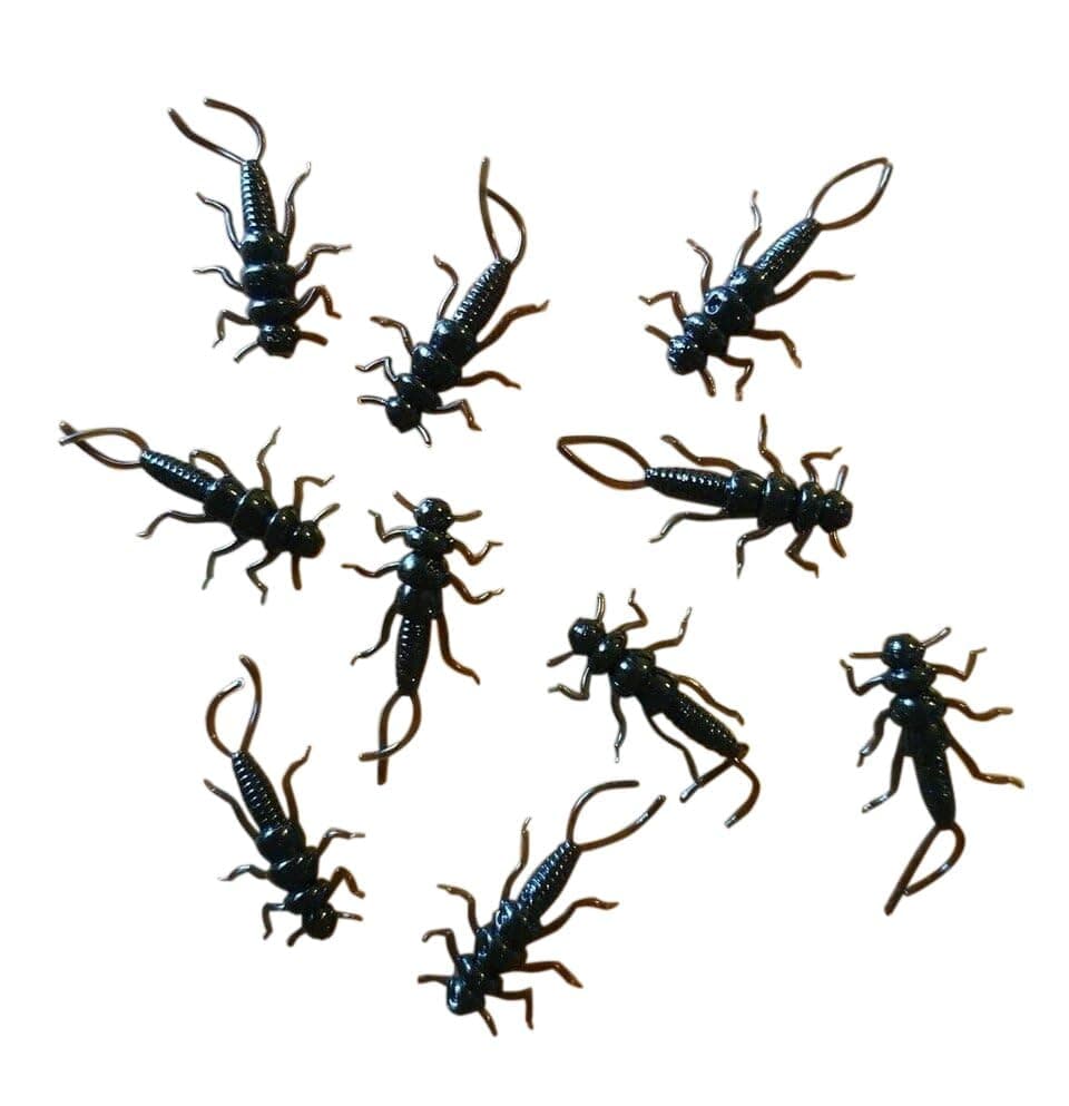 Black Soft Plastic stonefly 20 Pack