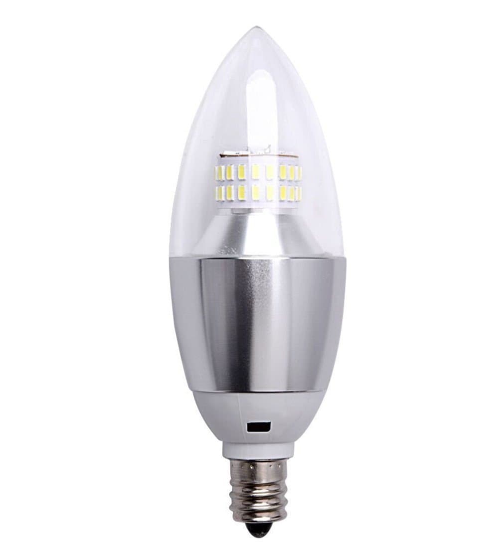 Best DD2 LED Candelabra Bulbs,6-Watt (60 Watt Equivalent) Daylight White 5000K And Warm White 2700K Light Bulbs, E12 Candelabra Base LED Light Bulbs for Home, 550 Lumens (1, Daylight(5000K)