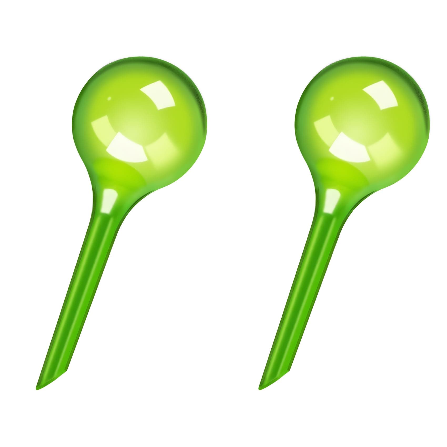 2 Pack Small Self-Plant Watering Globes – Automatic Plant Waterer Bulbs, Plant Watering System for Indoor and Outdoor Potted Houseplants, Plant Watering Devices (Green, Small Size)