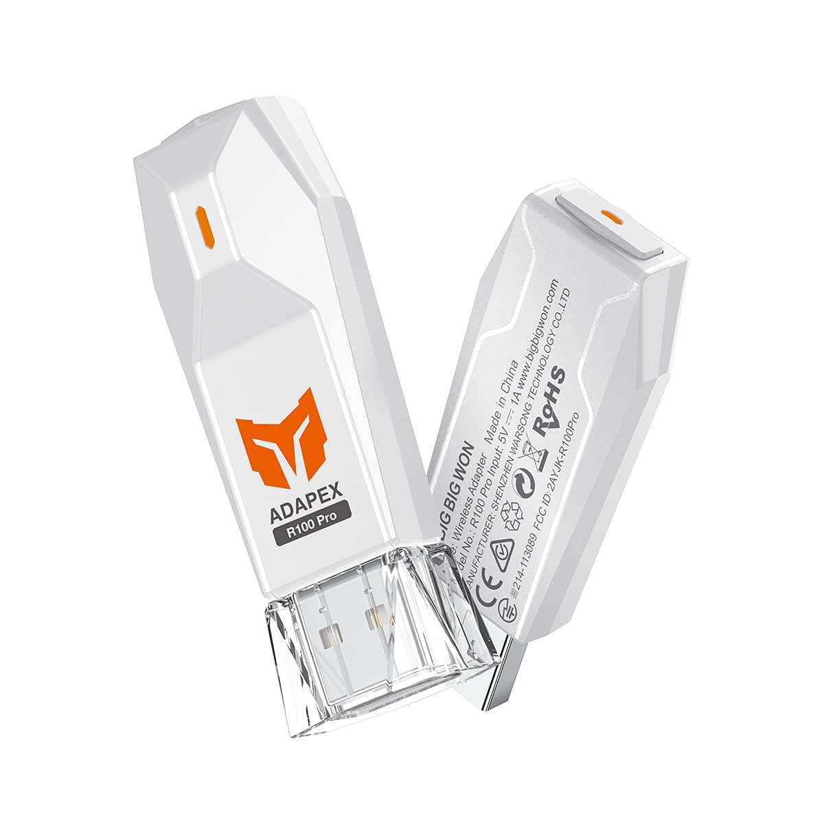 BIGBIG WON Wireless Bluetooth Controller Adapter for Xbox Series X|S/Xbox One X|S/Elite Series 2/PS5/PS4/Switch Pro Controller,Compatible with PS5|PS4|Switch|Windows 10 PC(R100pro)