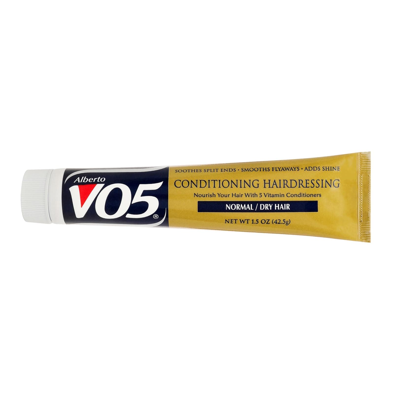 Alberto VO5 Conditioning Hairdressing for Normal to Dry Hair - Hair Conditioner Styling Product - Smooths Frizz - Brightens Color - 1.5 oz