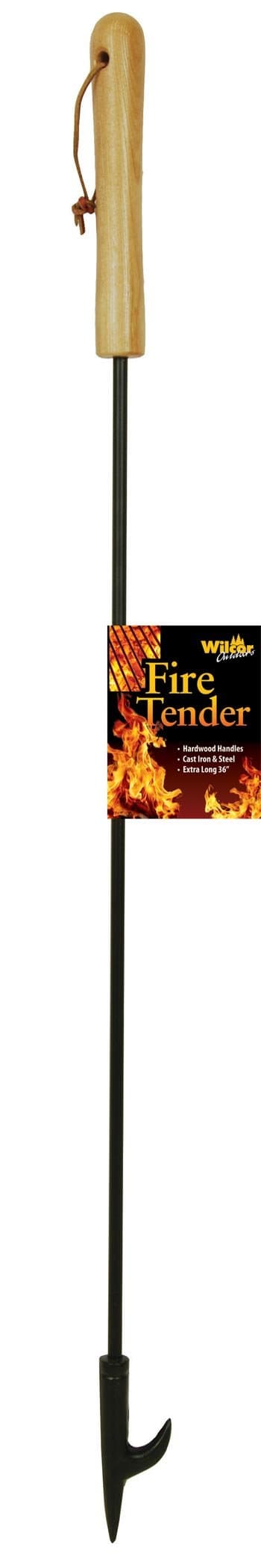 Campfire Fire Place Tender Poker, Extra Long 36 Inch