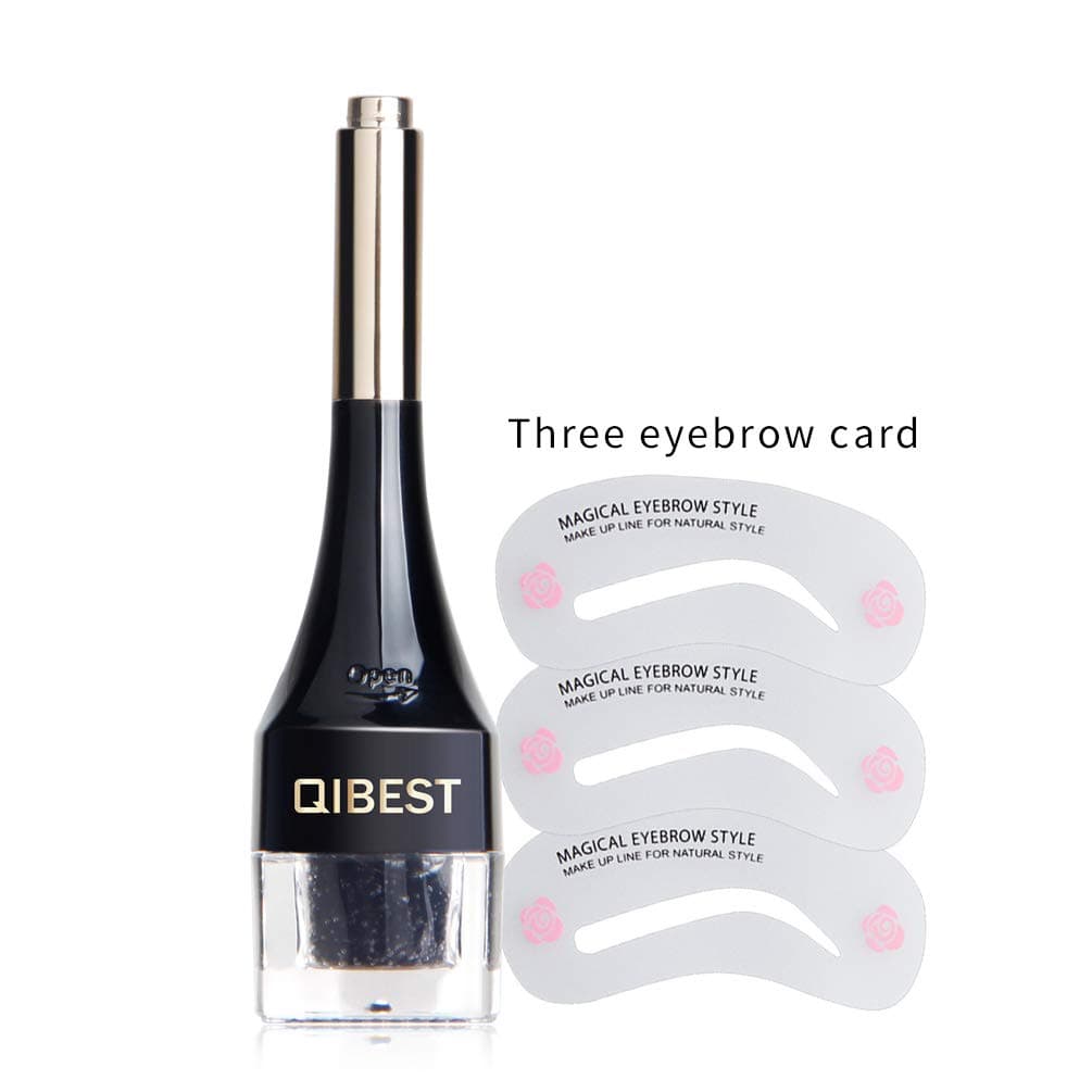 Waterproof 4D Eyebrow Extensions Gel Fiber Building Brow Hair Cream-Gel 25g (Black)