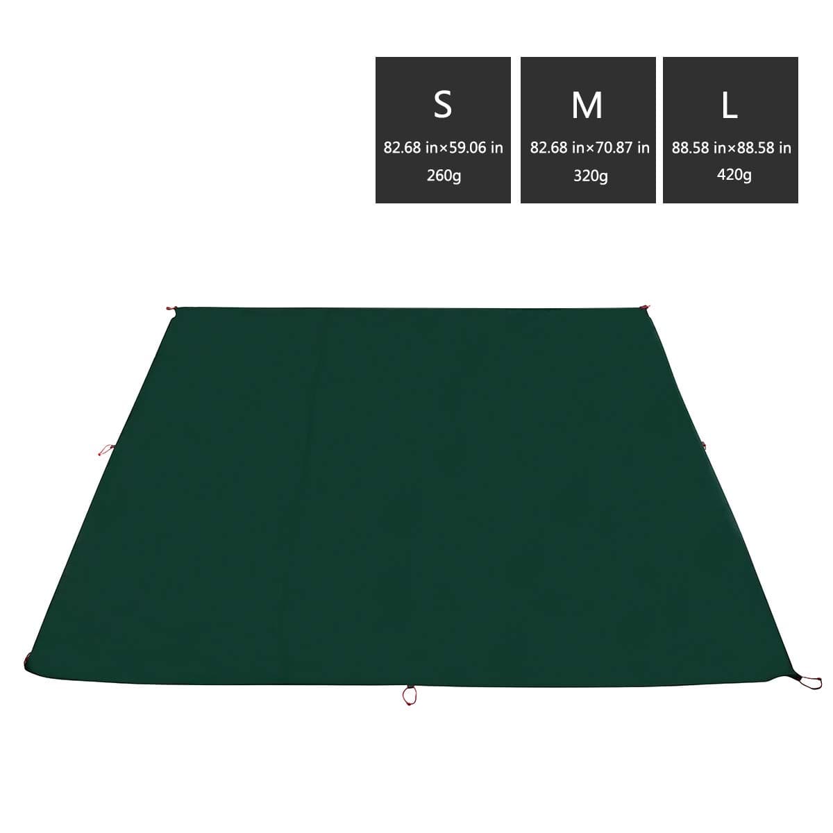 3F UL GEAR Camping Tarp Waterproof Tent Footprint Mutifunctional Durable Picnic Beach Mat with Drawstring Carrying Bag for Hiking Survival Backpacking