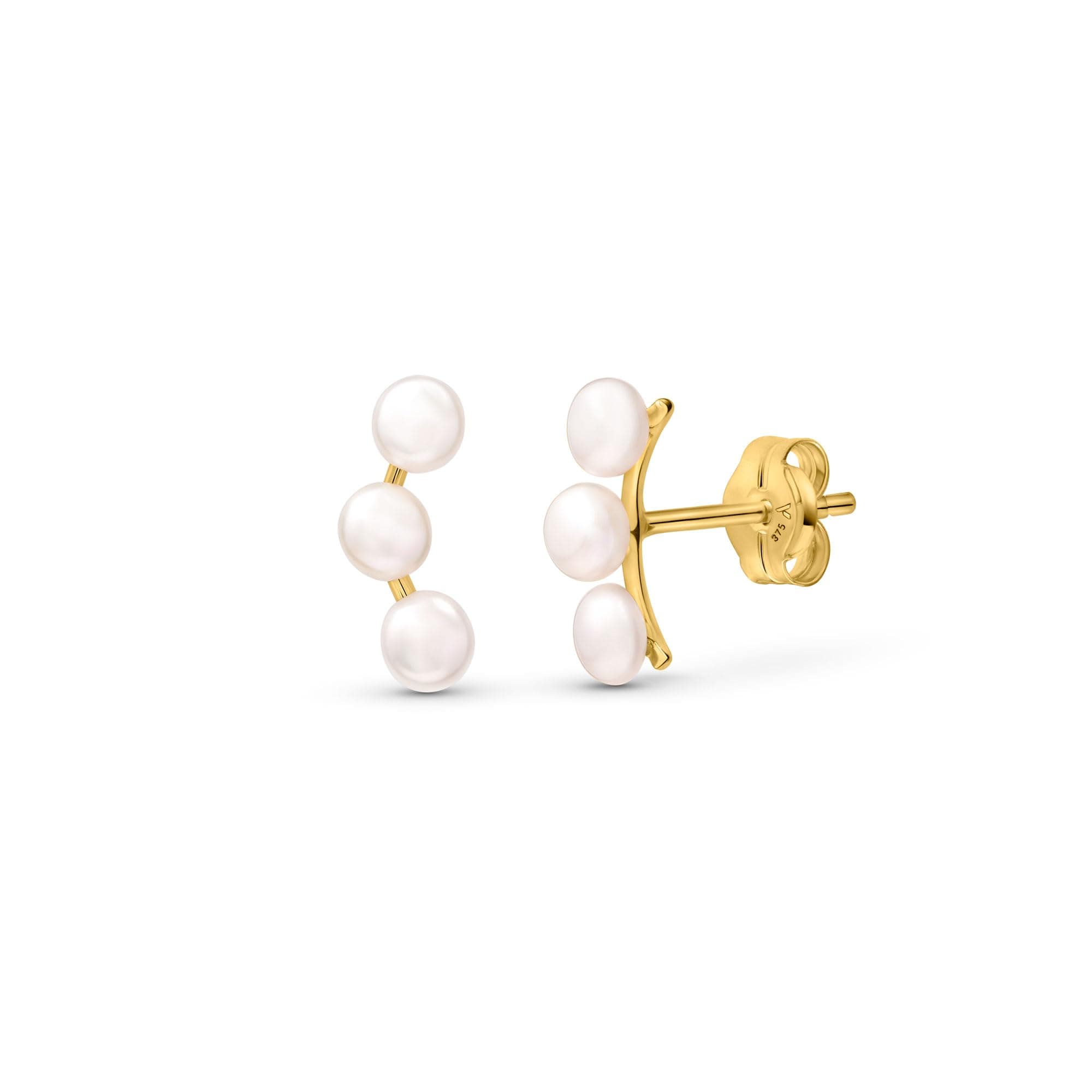 Allure Women 9ct Gold Climber Earrings