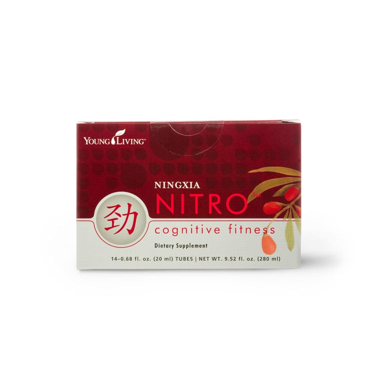 Young Living NingXia Nitro | 1 Pack (14 Sachets) | Energizing Wolfberry Drink with Green Tea & Korean Ginseng | Supports Focus, Energy & Physical Fitness
