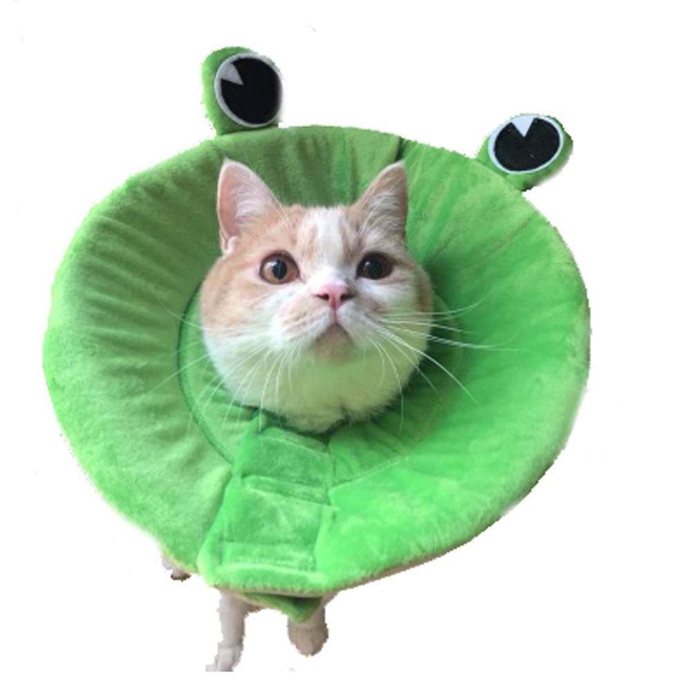 Bello Luna Soft Cone Recovery E-Collar for Dogs and Cats with Frog Shape (Size S)