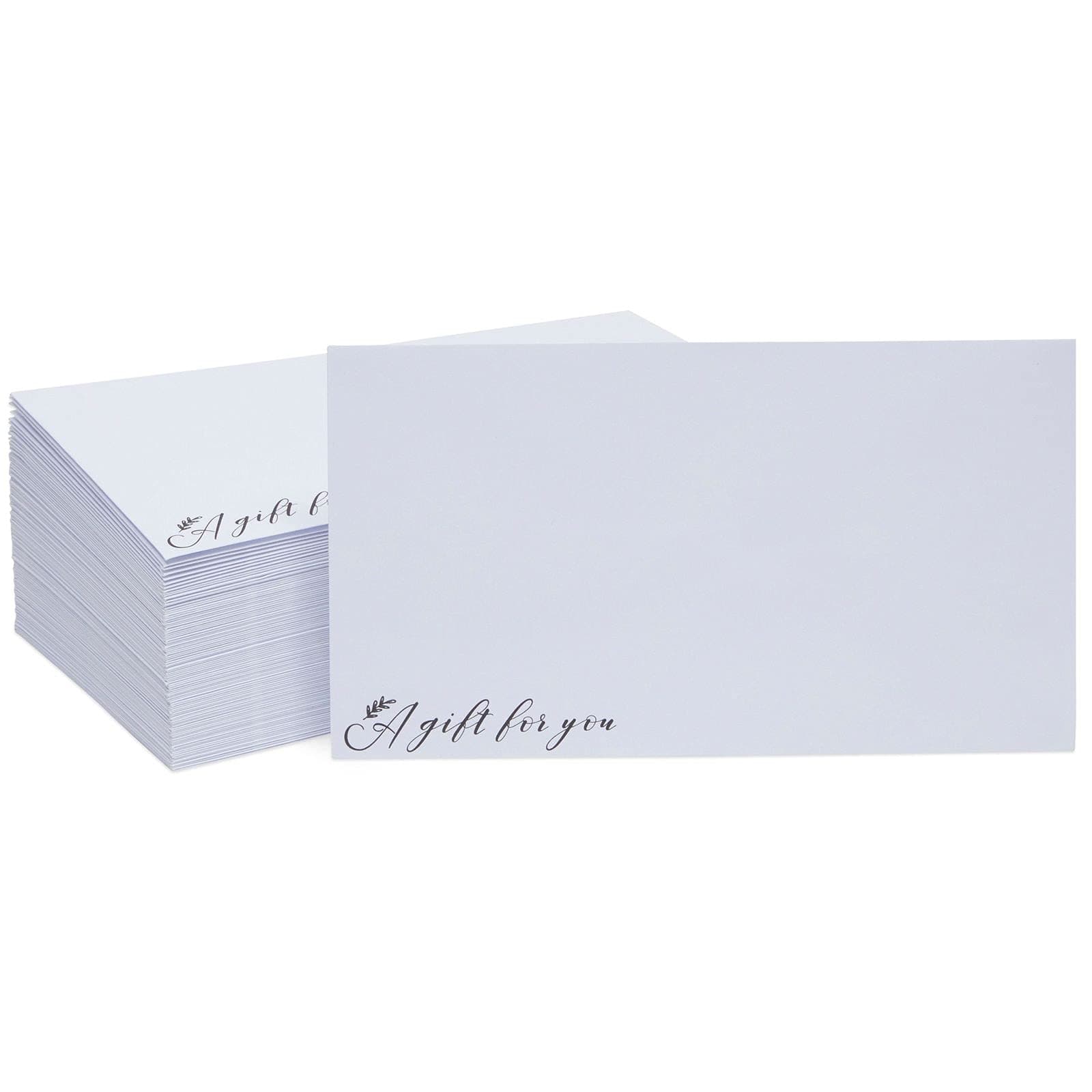 Money Envelopes for Cash, A Gift for You (White, 3.75 x 6.75 In, 100 Pack)