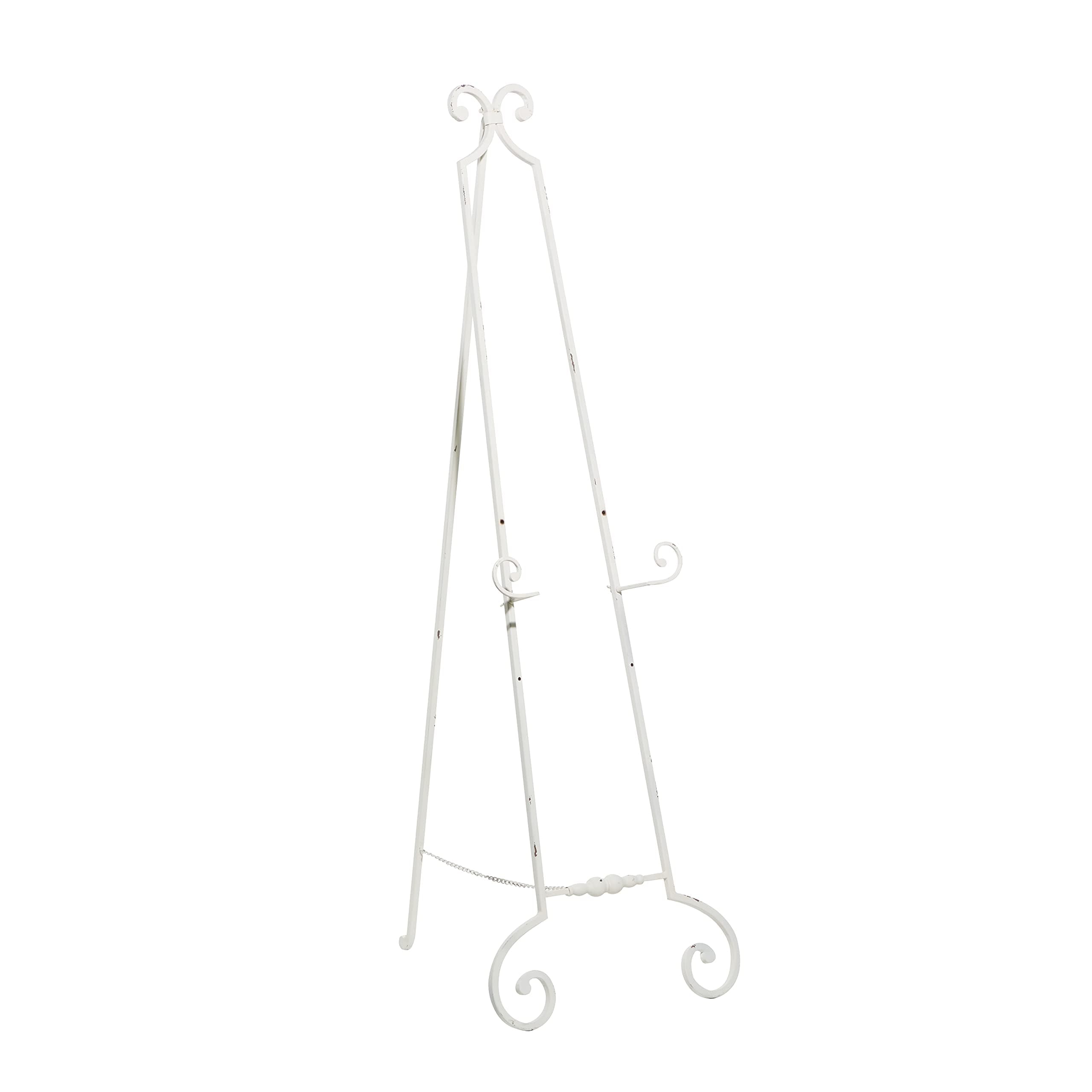 Country Cottage White Metal Easel