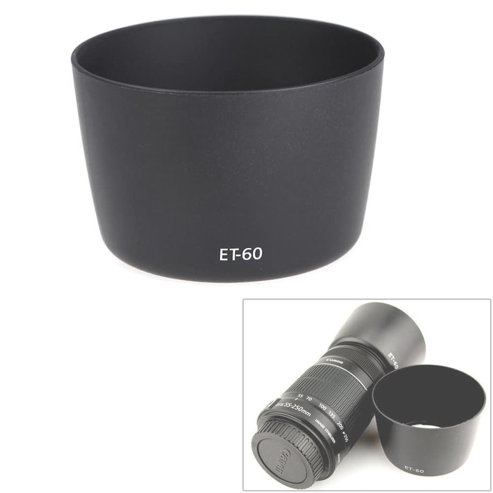 Fomito ET-60 58mm Lens Hood for Canon EF-S 55-250mm f/4-5.6 is,55-250mm f/4-5.6 is II,EF 75-300mm f/4-5.6 III,75-300mm f/4-5.6 III USM,90-300mm f/4.5-5.6 USM Lens