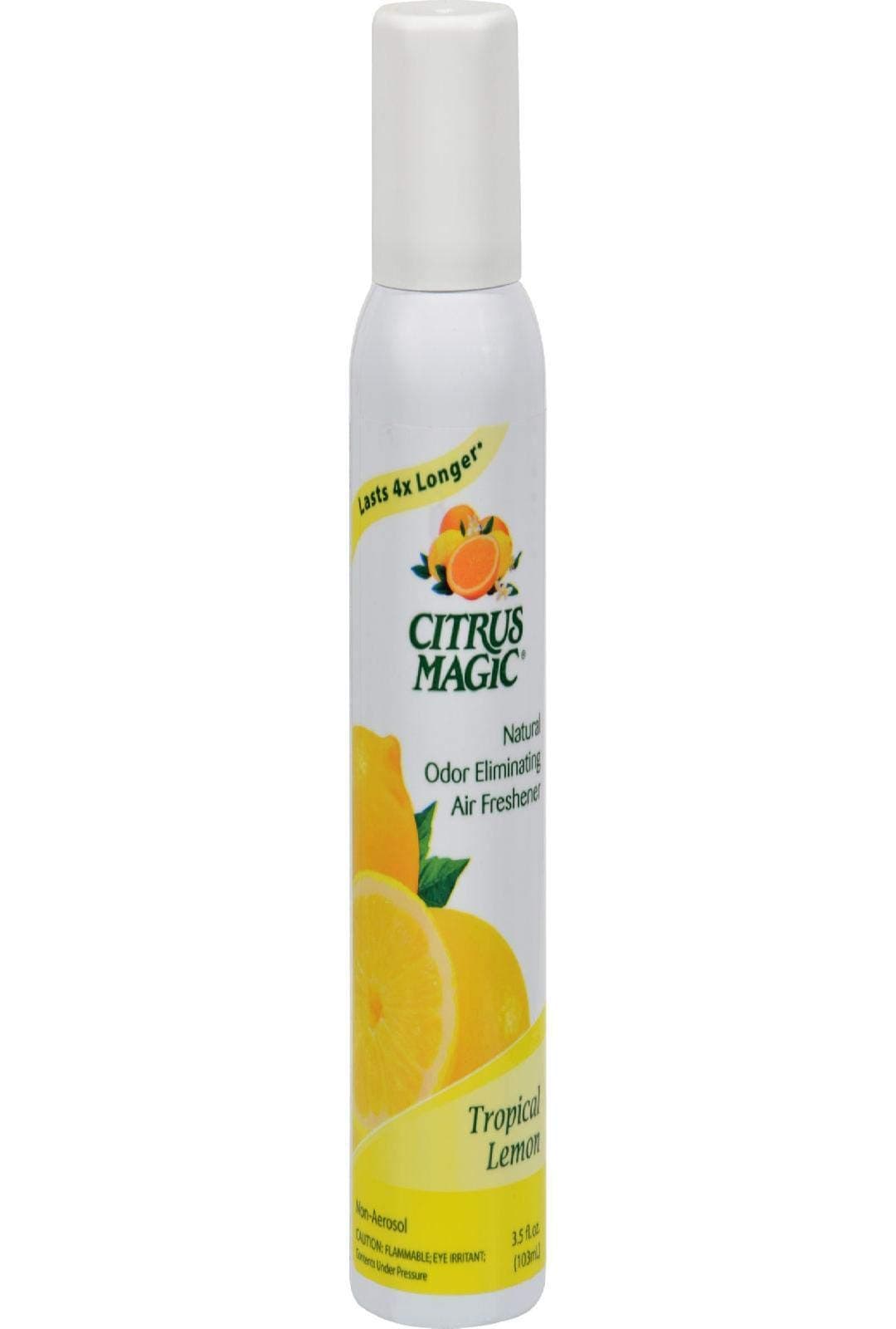 Citrus Magic Natural Odor Eliminating Air Freshener Spray, Tropical Lemon, 3-Ounce