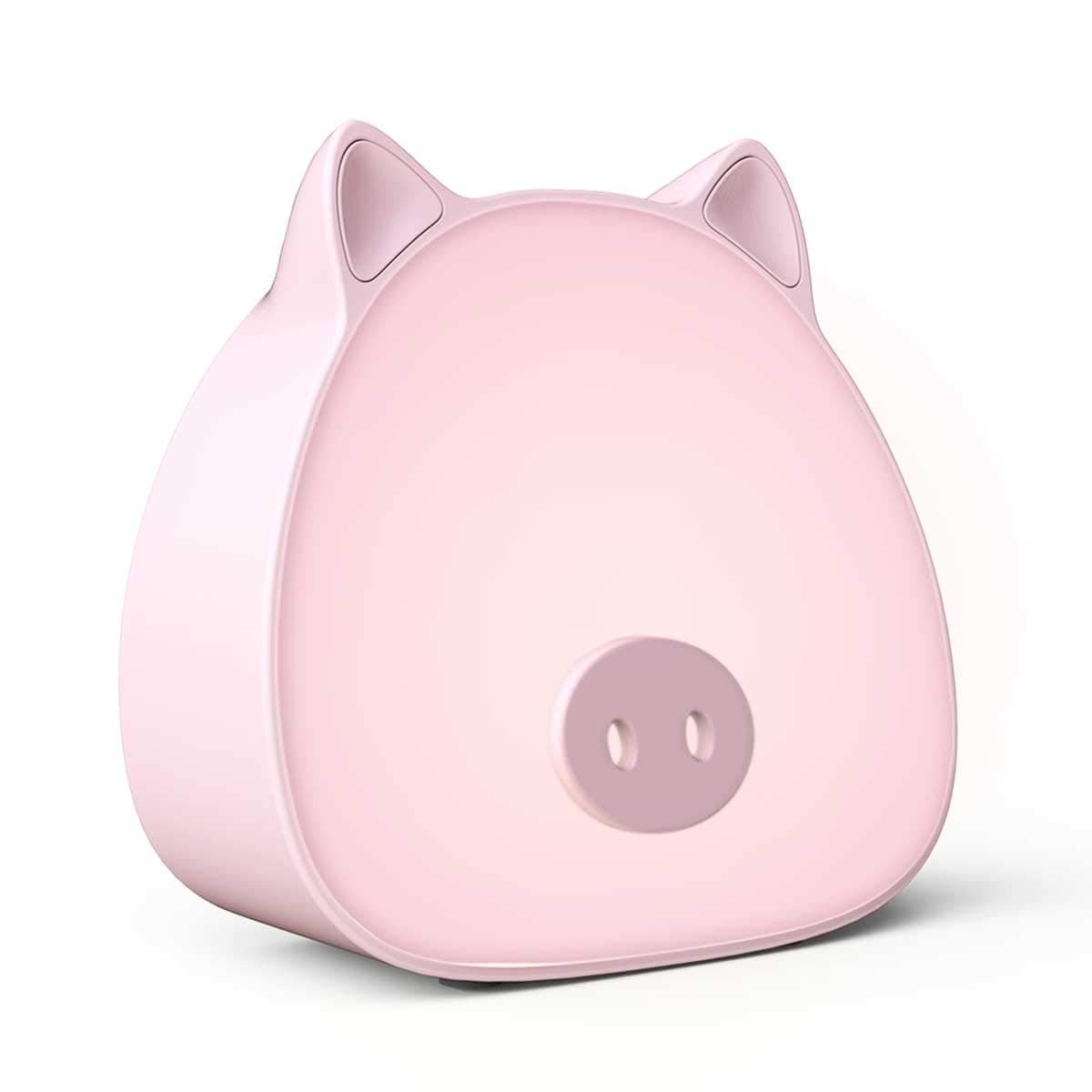 LED Nursery Night Lights for Kids: Baby Girl Gifts, WILLED Pink Pig Night Light with Touch Sensor - Portable and Rechargeable Color Changing Lamps for Bedrooms