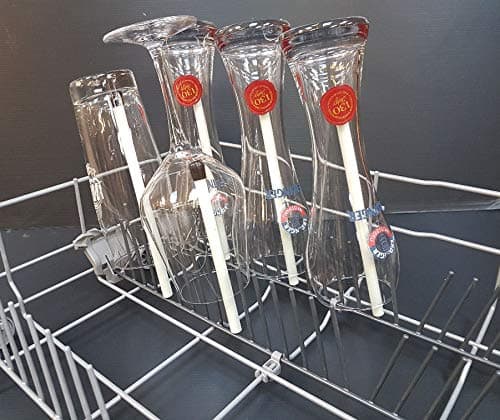 x-mike Glass & Bottle Holder for Dishwasher - Attachment for Beer Glasses, Wine Glasses, Bottles - Pack of 5