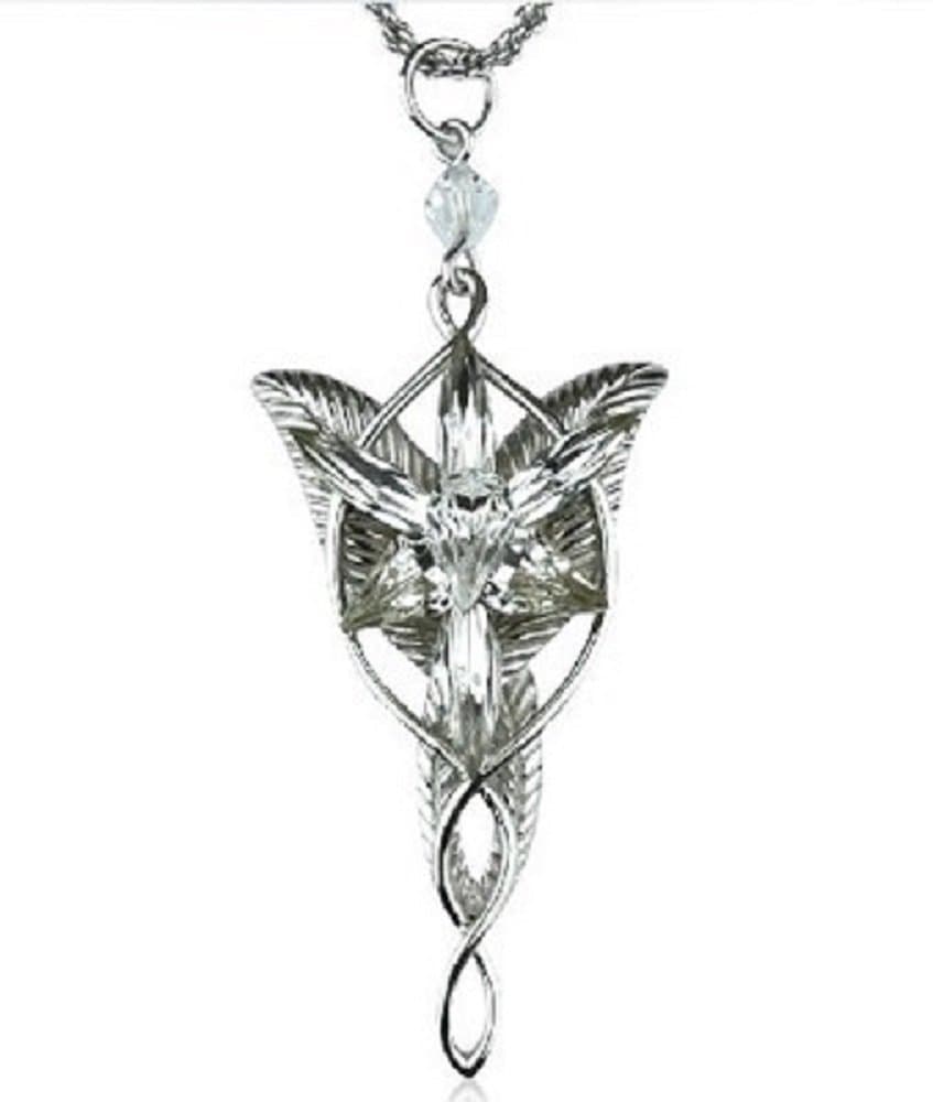 Lord of The Rings Arwen Evenstar Silver-like Necklace women's Jewelry princess necklaceing by Baham