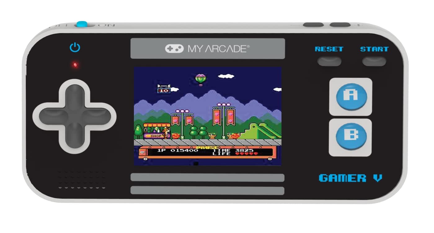 Gamer V Classic-Blue: Portable Gaming System with 220 Games, 2.5" Color Display, Pocket Size (DGUN-3919)