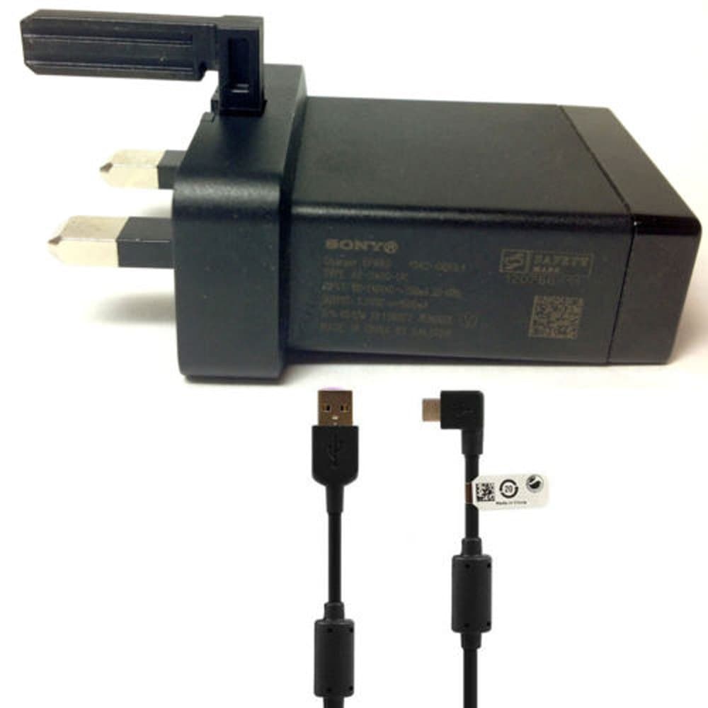 100% Original Sony Ericsson EP880 EP-880 1500mAh Usb Mains Charger Adapter With Micro Usb Data Cable Lead For XPERIA SP/XPERIA E/XPERIA Z Ultra/XPERIA J Black - Bulk Packaging