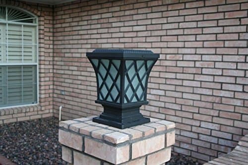 Premium Classic Solar Pillar Light In Black