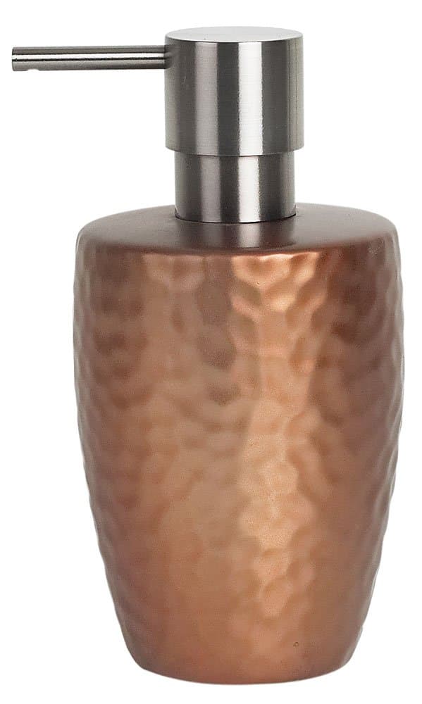 Spirella Darwin Hammered Stoneware Copper Soap Dispenser
