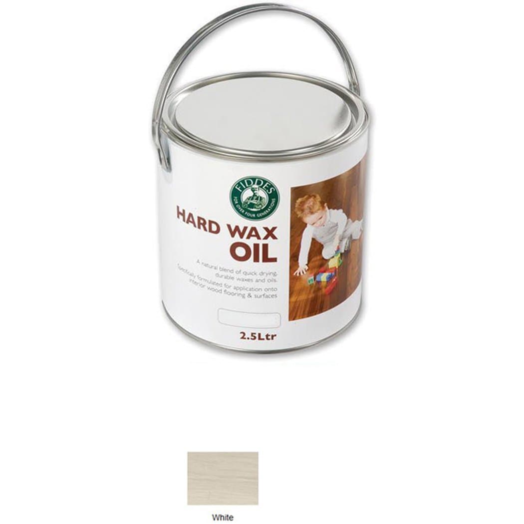 FiddesHard Wax Oil Colour Tint - White 2.5ltr