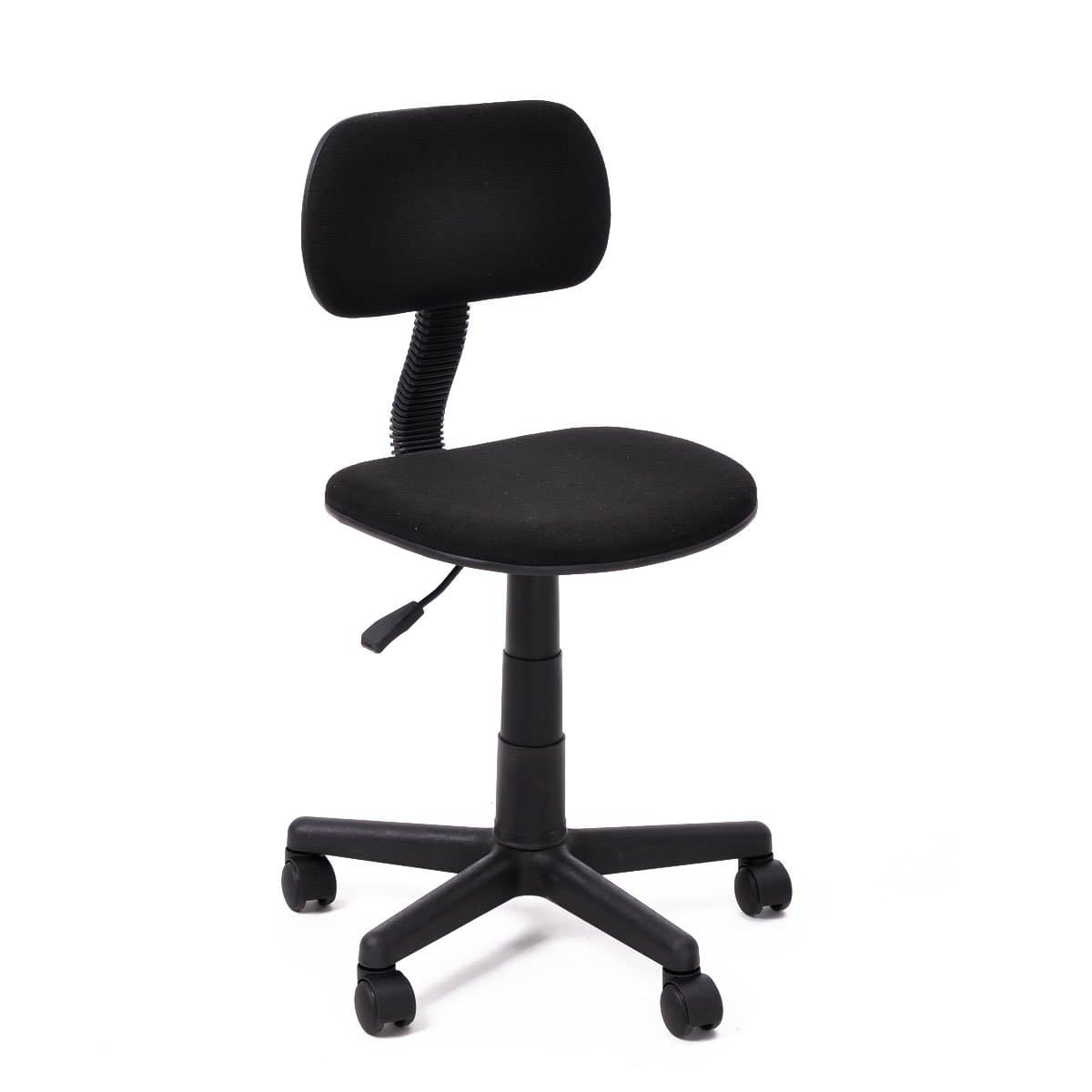 Comfort Serie-- Adjustable Office Chair Ergonomical Office Task Computer Chair with Fabric Pads 3 Colors (black)