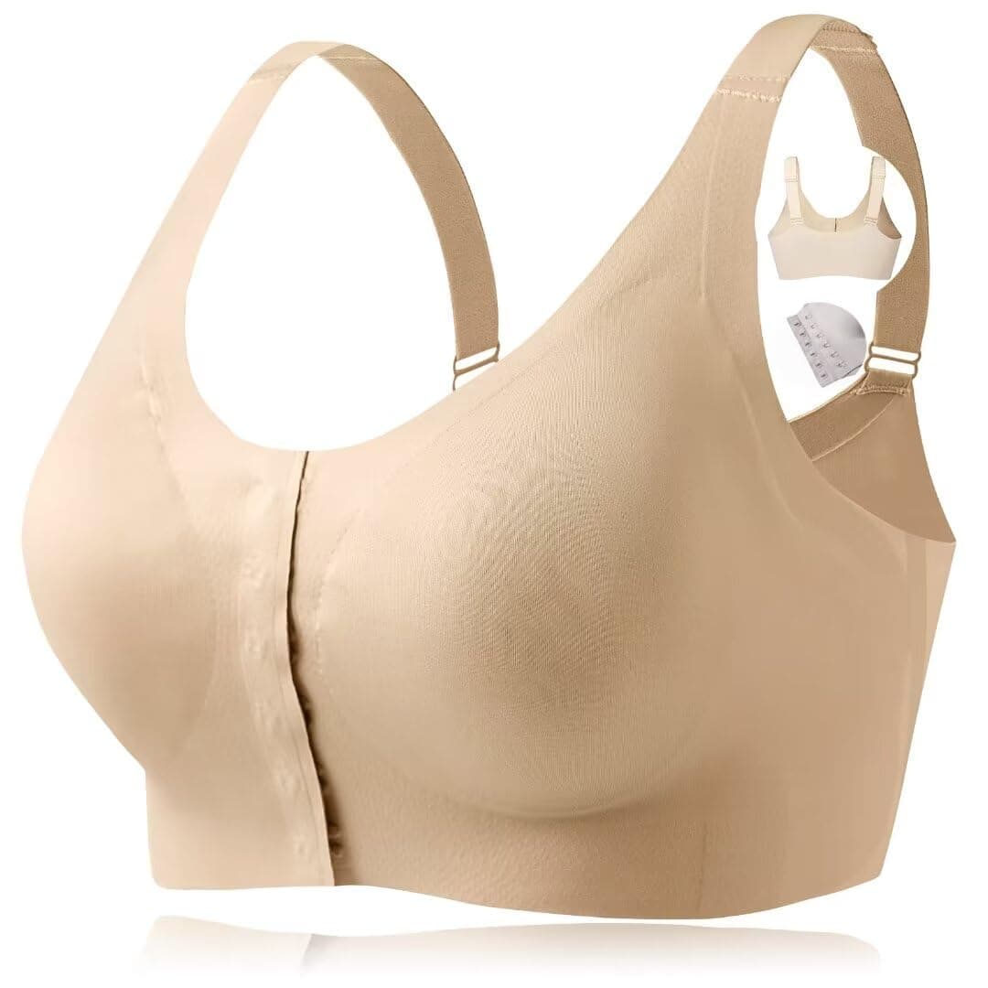 Seamless Front Closure Mastectomy Bra Surgical Bra Pocket Breast Prosthesis Breast Forms Bralette Daily Bra