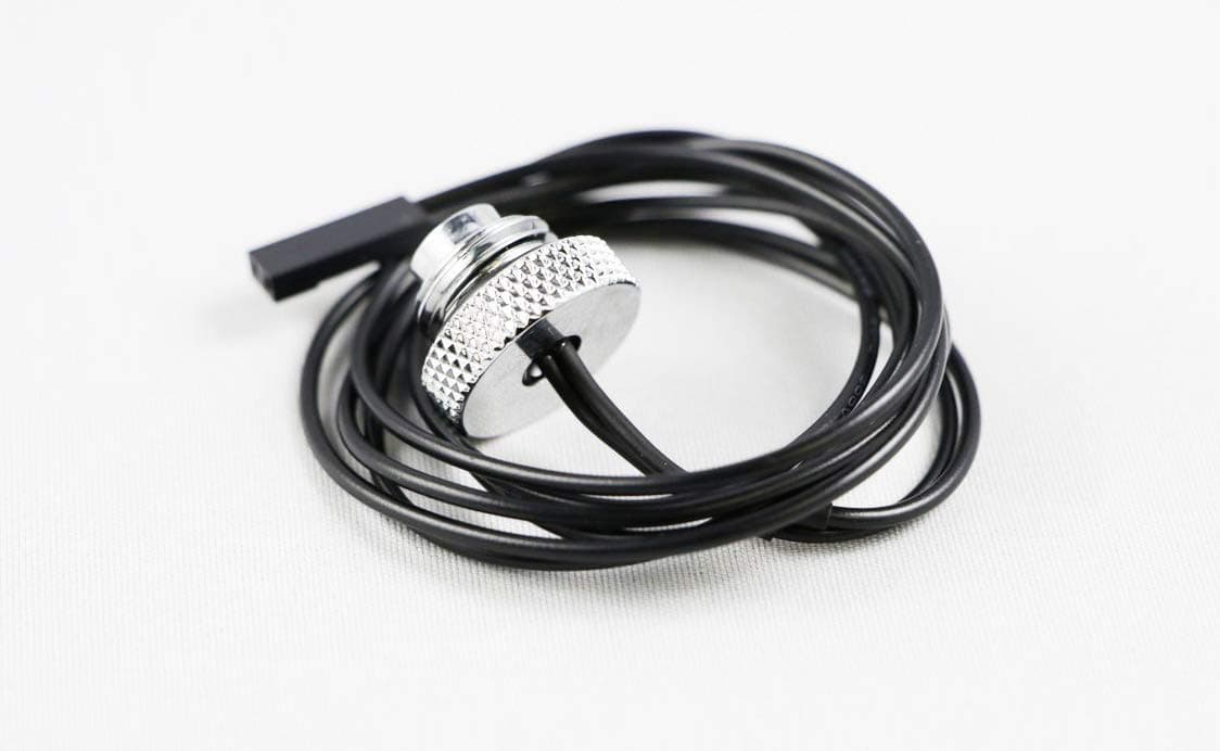 Water Cooling Temperature Sensor Stop Fitting, 10K, G1/4" - Silver