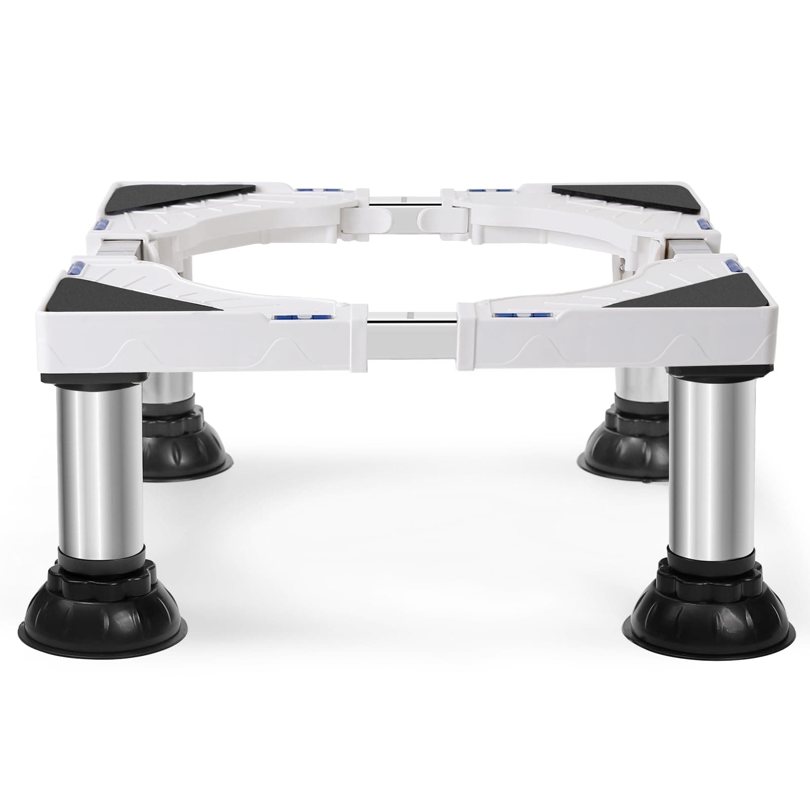 Nefish Mini Fridge Stand, Heavy Duty Laundry Pedestal, Universal Appliance Stand Base, White, Metal, 440 LBS Load Capacity