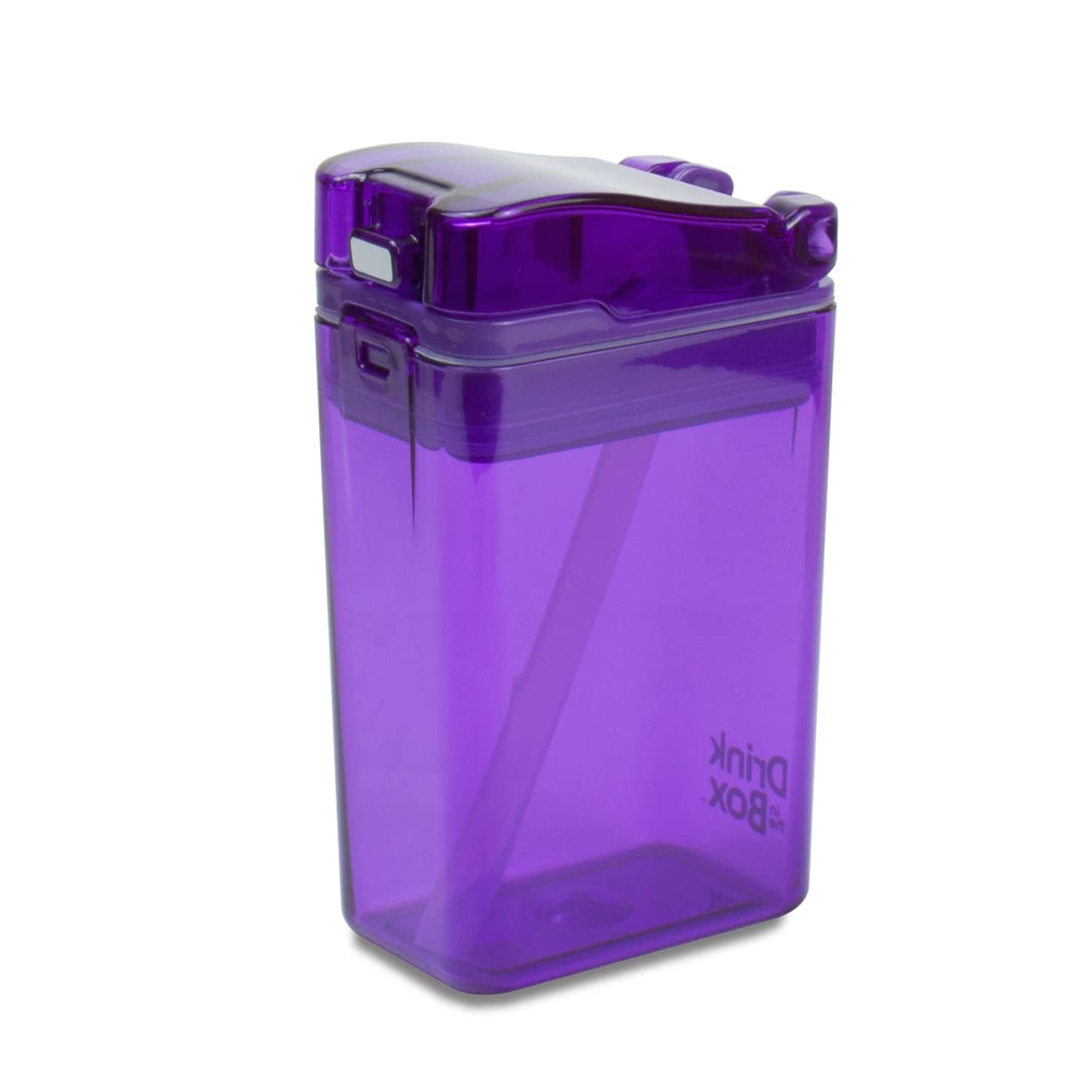 New 2022 Drink in the Box Design Eco-Friendly Reusable Drink Container, 8oz (Purple) 1008PR