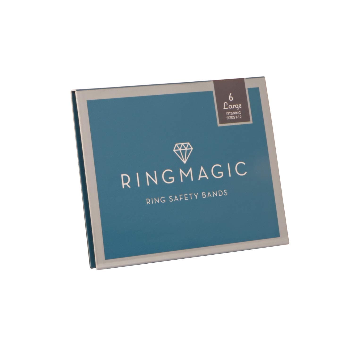 Ring Resizer, Ring Safety Bands, 6 Pack Large (for Ring Size 7-12)