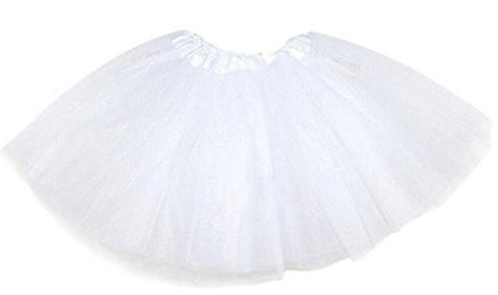 Lady Girls Women White Tutu Skirt Fancy Dress Party Hen Party