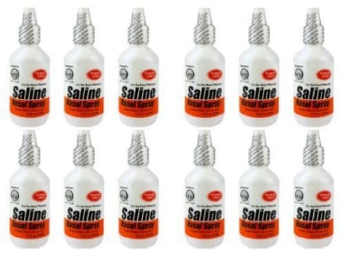 Lot of 12 Dr. Sheffield's - Saline Nasal Spray - For Dry Nasal Passages (1.5 fl oz/bottle)