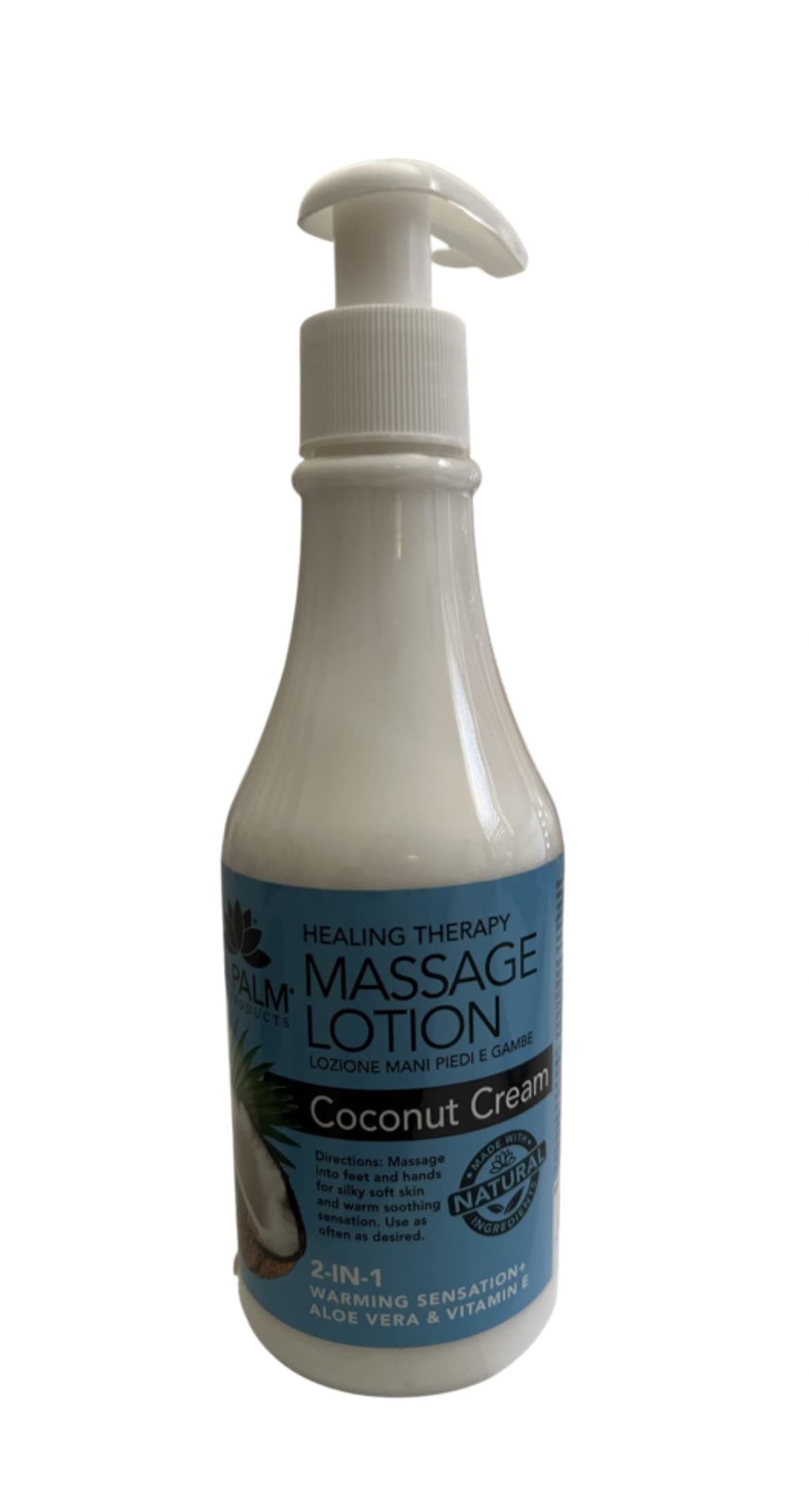 La Palm Healing Therapy Massage Lotion - Coconut Cream - 8 fl oz